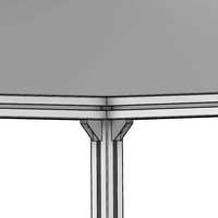 40-160-1SS MODULAR SOLUTIONS GUSSET BRACKET 18.5MM X 45MM WITH STAINLESS STEEL HARDWARE REINFORCEMENT ANGLE